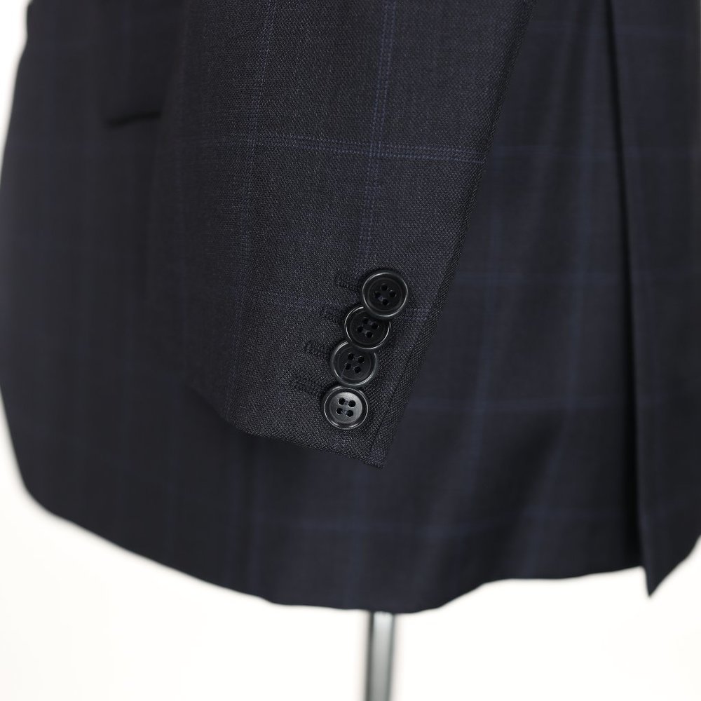Gianluca Isaia Napoli Wool Suit Blue Windowpane - Picture 5 of 14